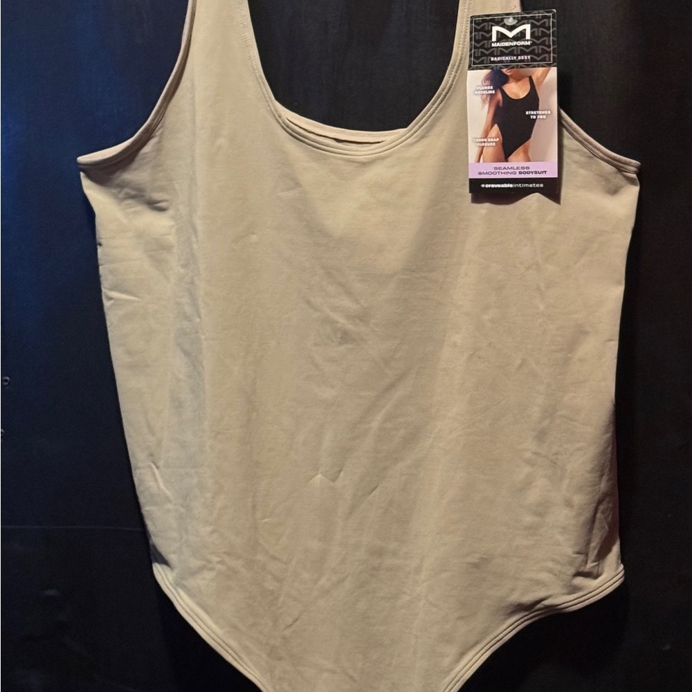 Maidenform Nude Beige Bodysuit Thong Shape Wear Women’s Size 3XL Intimates